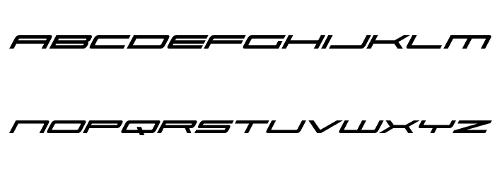 Ultra 911 Super-Italic Font LOWERCASE