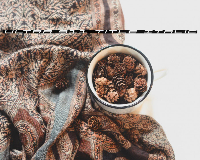 Ultra 911 Title Italic Example 1