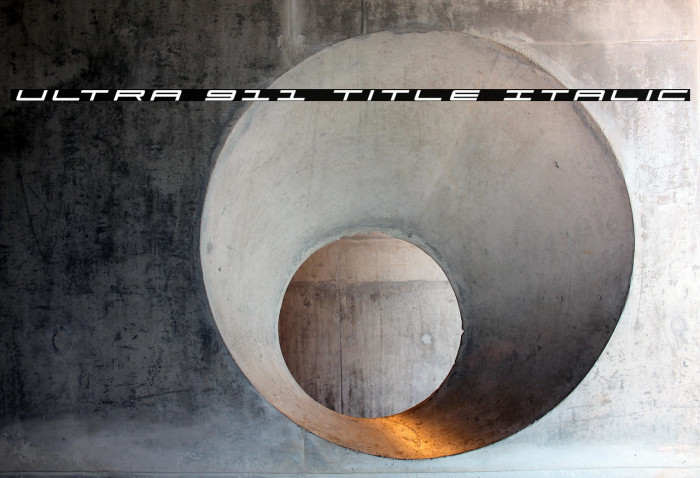 Ultra 911 Title Italic Example 2