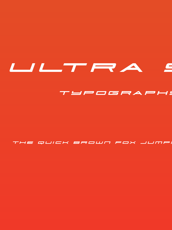 Ultra 911 Title Italic Poster