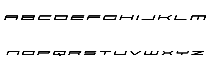 Ultra 911 Title Italic Font LOWERCASE