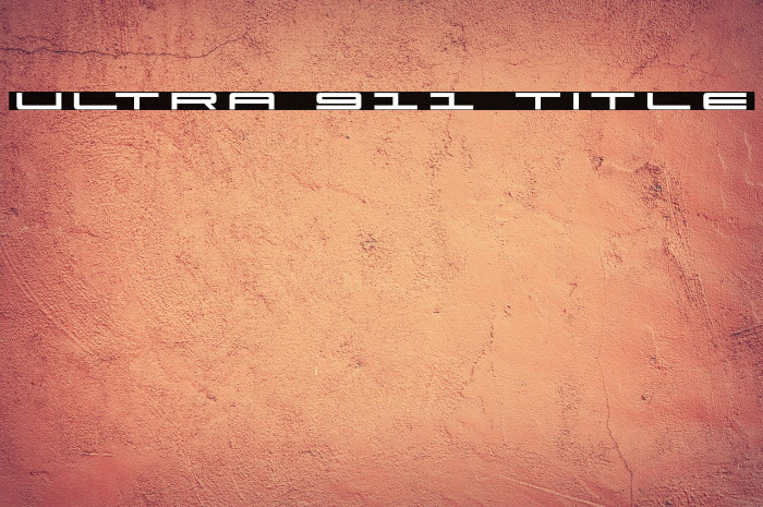 Ultra 911 Title Example 2