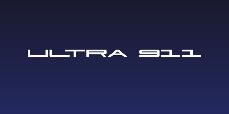 Ultra 911 Social Header