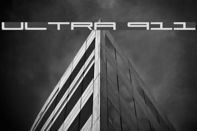 Ultra 911 Font examples
