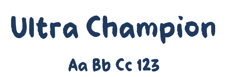 Ultra Champion Font Preview