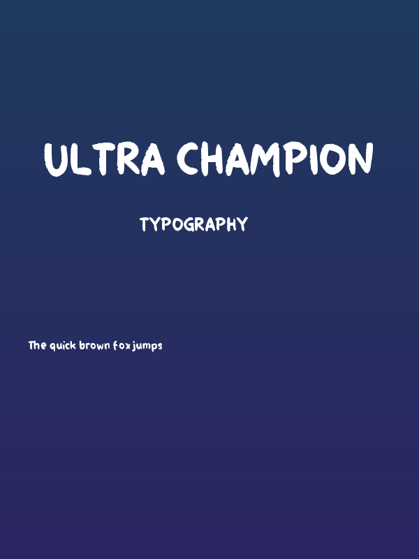 Ultra Champion Poster