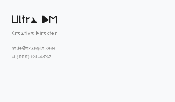 Ultra DM Business Card