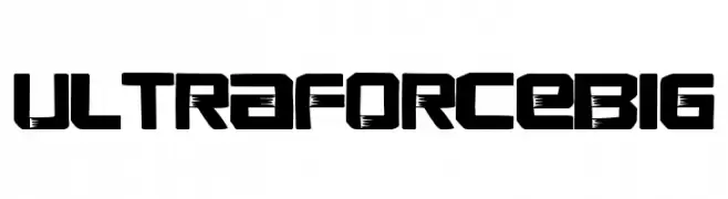 Ultra Force Big Schriftart