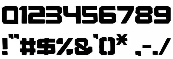 Ultra Force Big Schriftart Anderer Schreiben