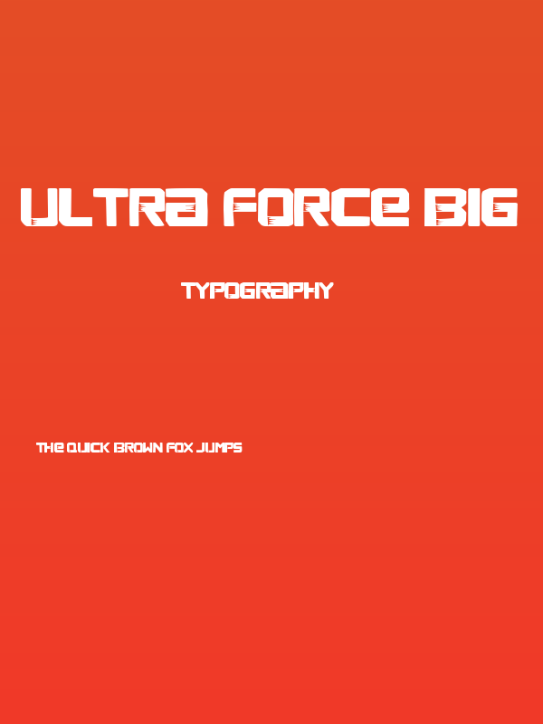 Ultra Force Big Poster