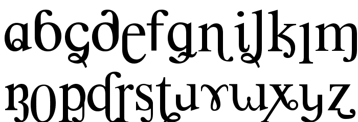 Ultra Kickass Font LOWERCASE