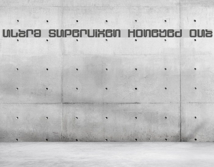 Ultra Supervixen Honeyed Out Font examples