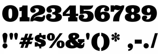 Ultra Font OTHER CHARS