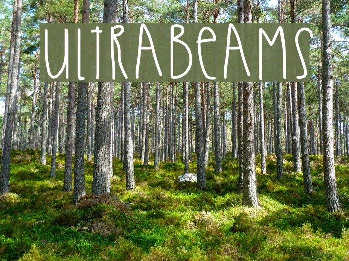 UltraBeams Font examples