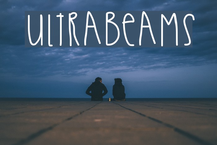 UltraBeams Font examples