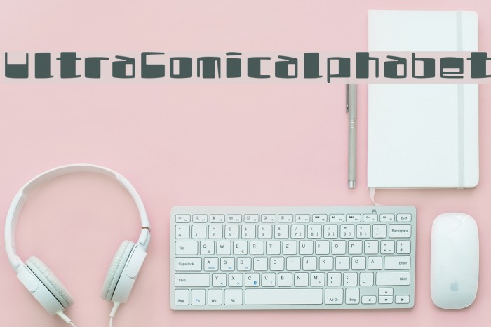 UltraComicalphabet Font examples