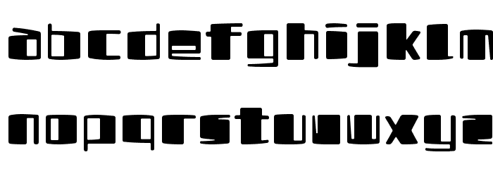 UltraComicalphabet Font LOWERCASE