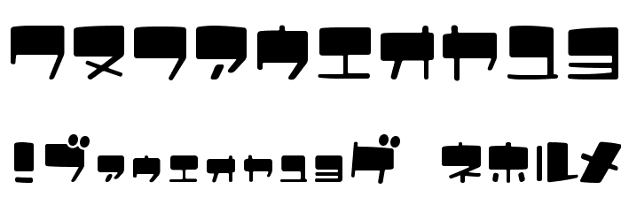 UltraComickatakana Font OTHER CHARS