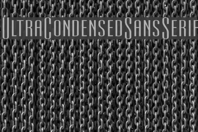 UltraCondensedSansSerif Polices examples