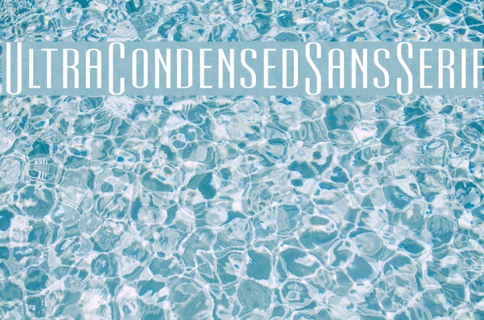 UltraCondensedSansSerif Font examples