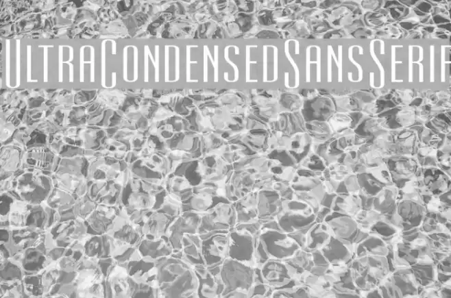 UltraCondensedSansSerif Polices examples