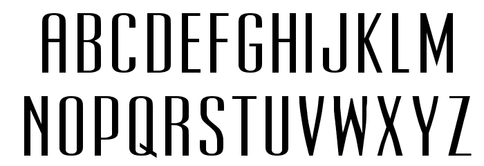UltraCondensedSansSerif Font LOWERCASE