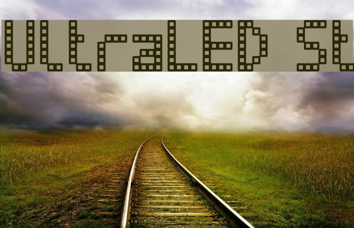 UltraLED St Font examples