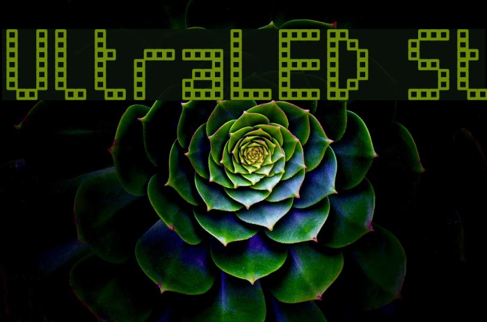 UltraLED St Font examples