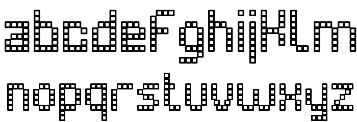 UltraLED St Font LOWERCASE