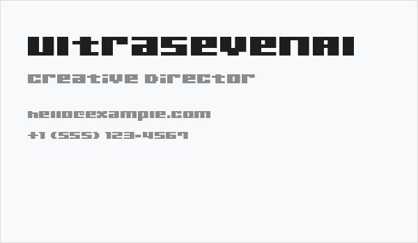 UltraSevenAl Business Card
