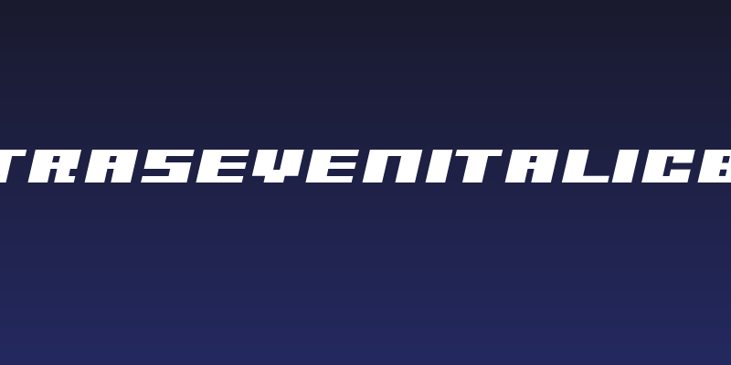 UltraSevenItalicBAl Social Header
