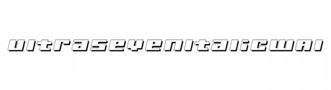 UltraSevenItalicWAl  Fuentes Gratis Descargar