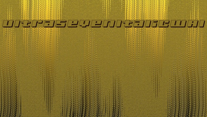 UltraSevenItalicWAl Example 2