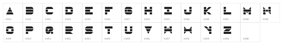 UltraSonic Character Map