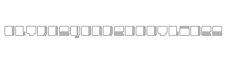 UltraSquared Outlines  font caratteri gratis