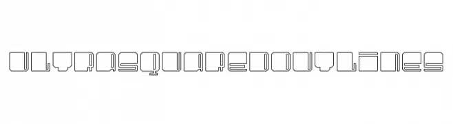 UltraSquared Outlines  Frei Schriftart Herunterladen