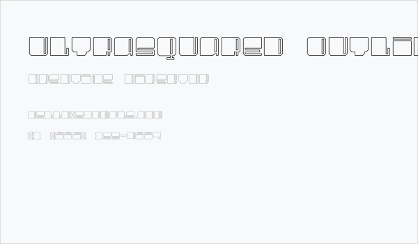 UltraSquared Outlines Business Card