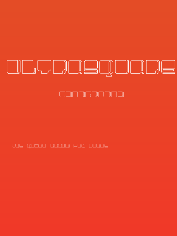 UltraSquared Outlines Poster