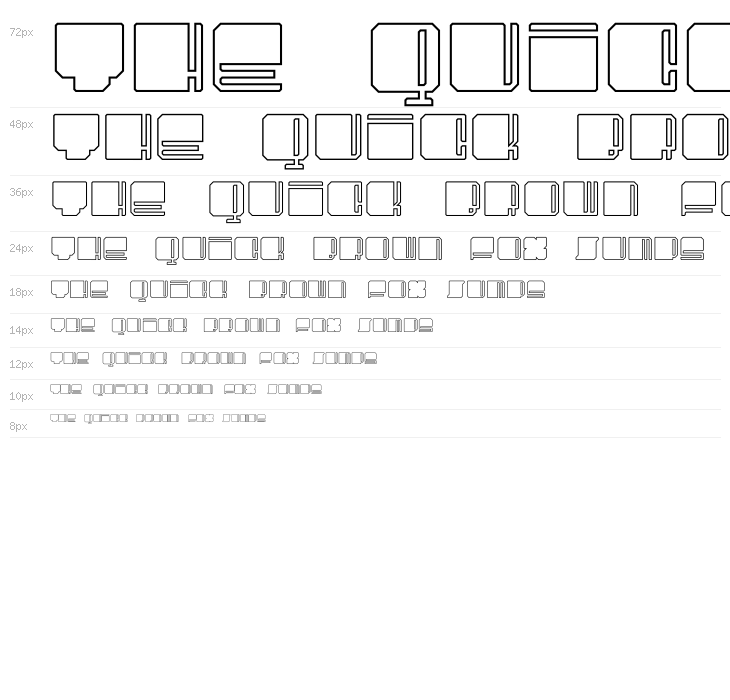 UltraSquared Outlines Waterfall