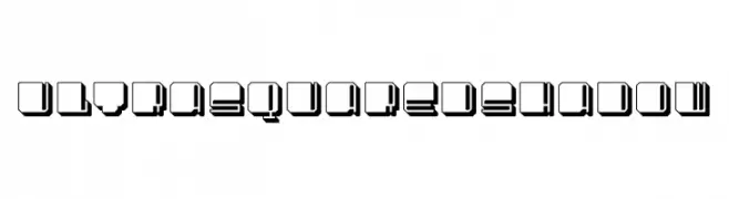 UltraSquared Shadow  Скачать бесплатные шрифты