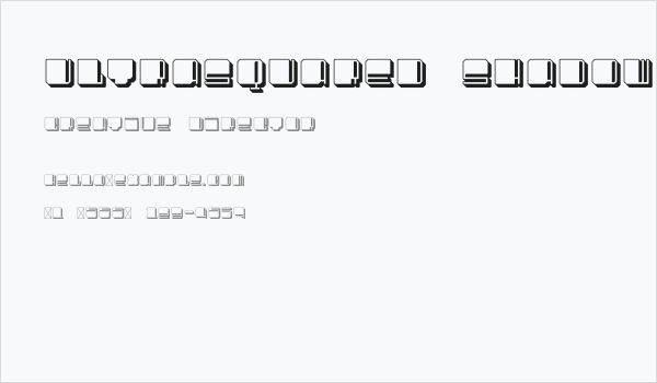 UltraSquared Shadow Business Card