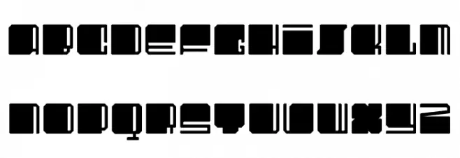 UltraSquared Solid Schriftart Groß