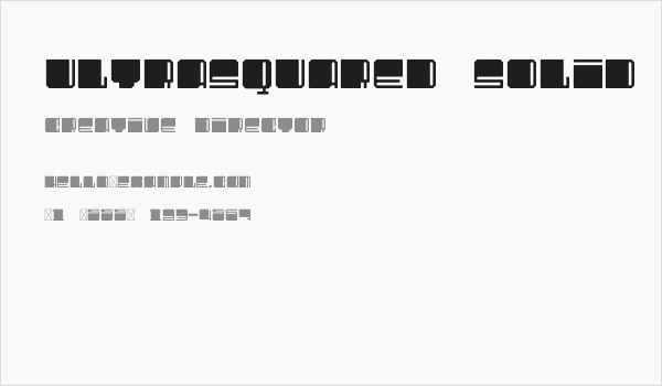 UltraSquared Solid Business Card