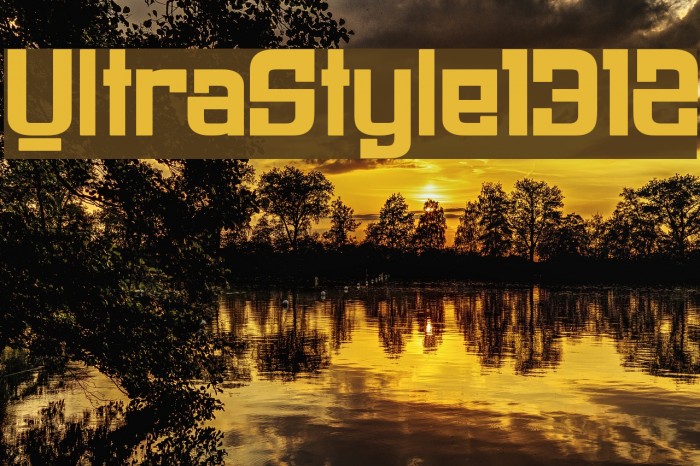UltraStyle1312 Font examples
