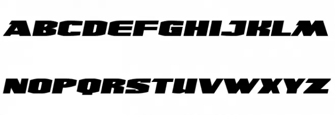 UltraViolent BB Italic 字体 大写