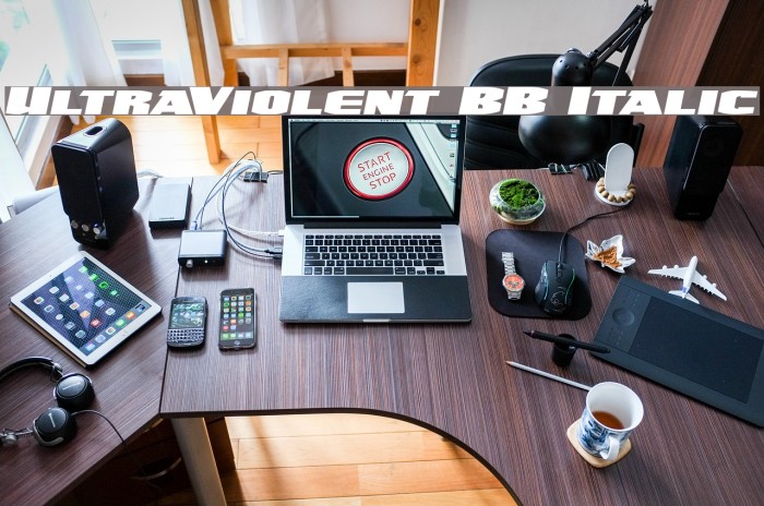 UltraViolent BB Italic Example 2