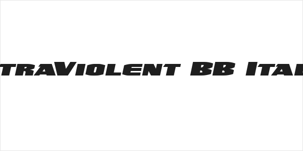 UltraViolent BB Italic Logo
