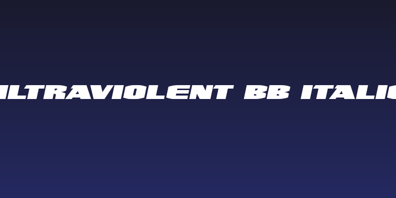 UltraViolent BB Italic Social Header