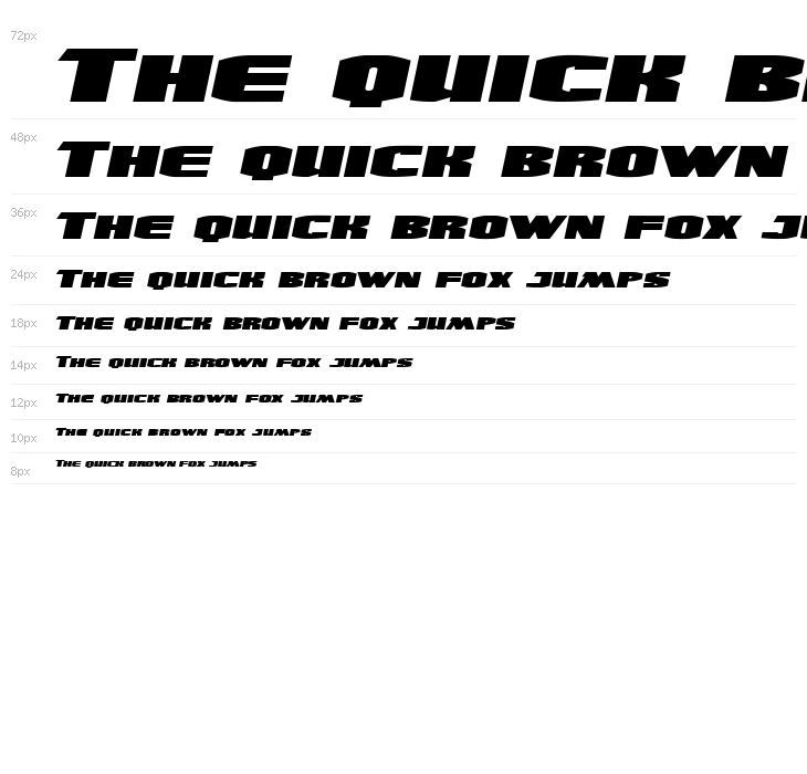 UltraViolent BB Italic Waterfall