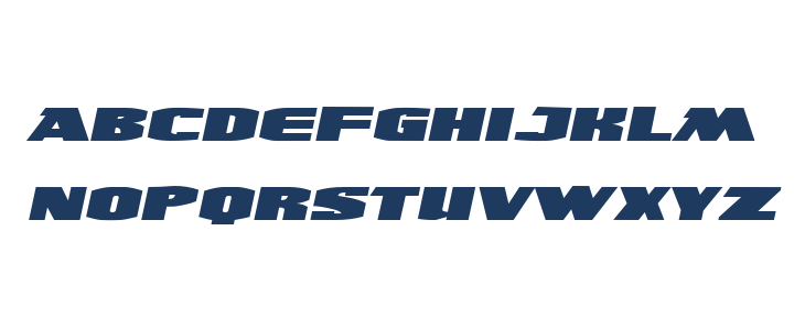 UltraViolent BB Italic Lowercase